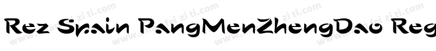 Rez Spain PangMenZhengDao Regula字体转换